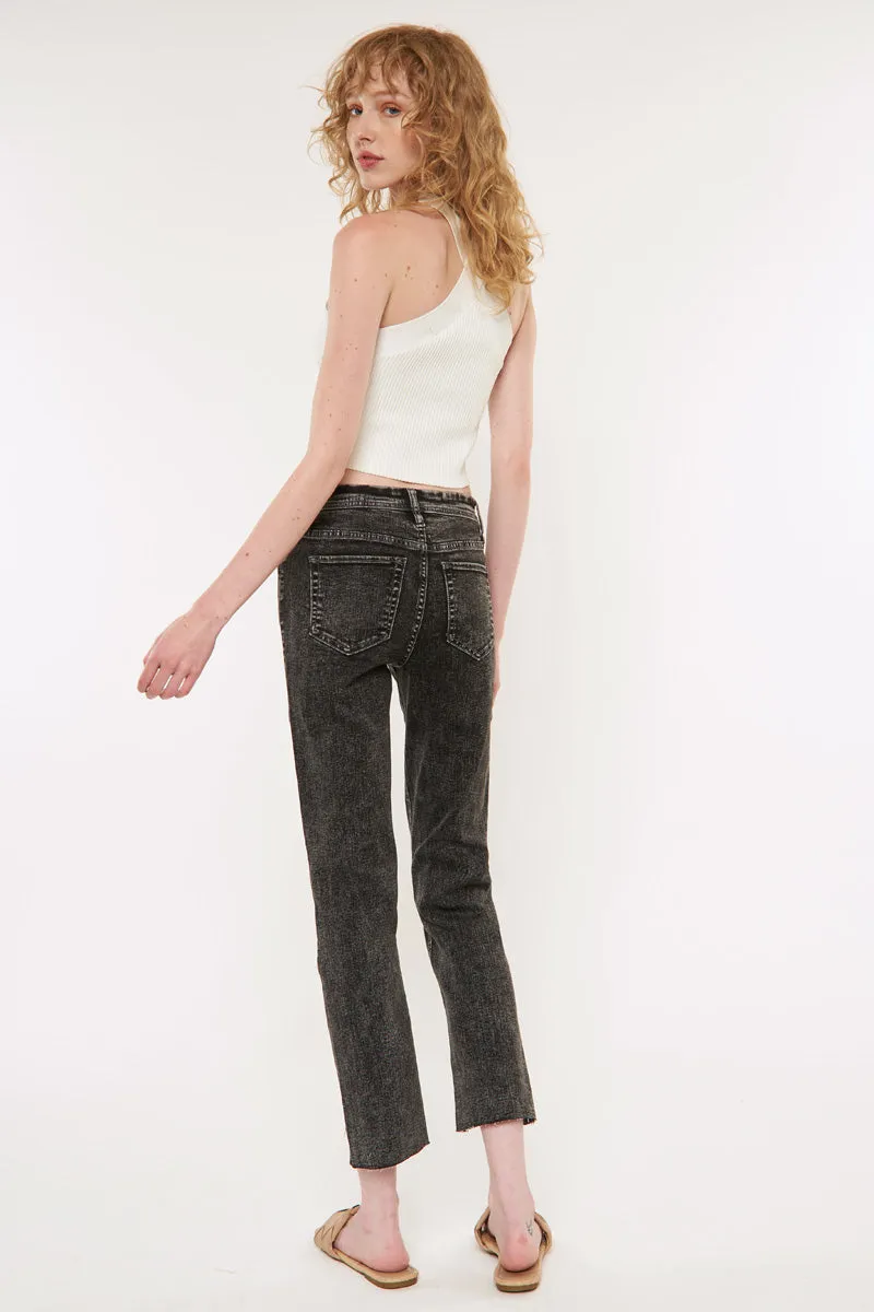 Alex Mid Rise Straight Jeans