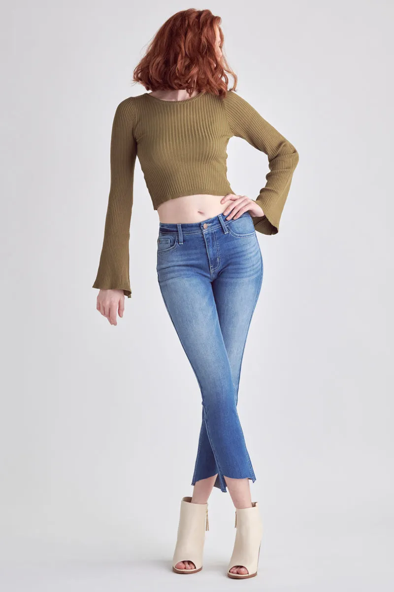 Alex Mid Rise Straight Jeans