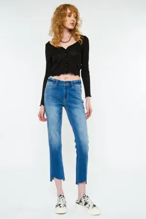 Alex Mid Rise Straight Jeans