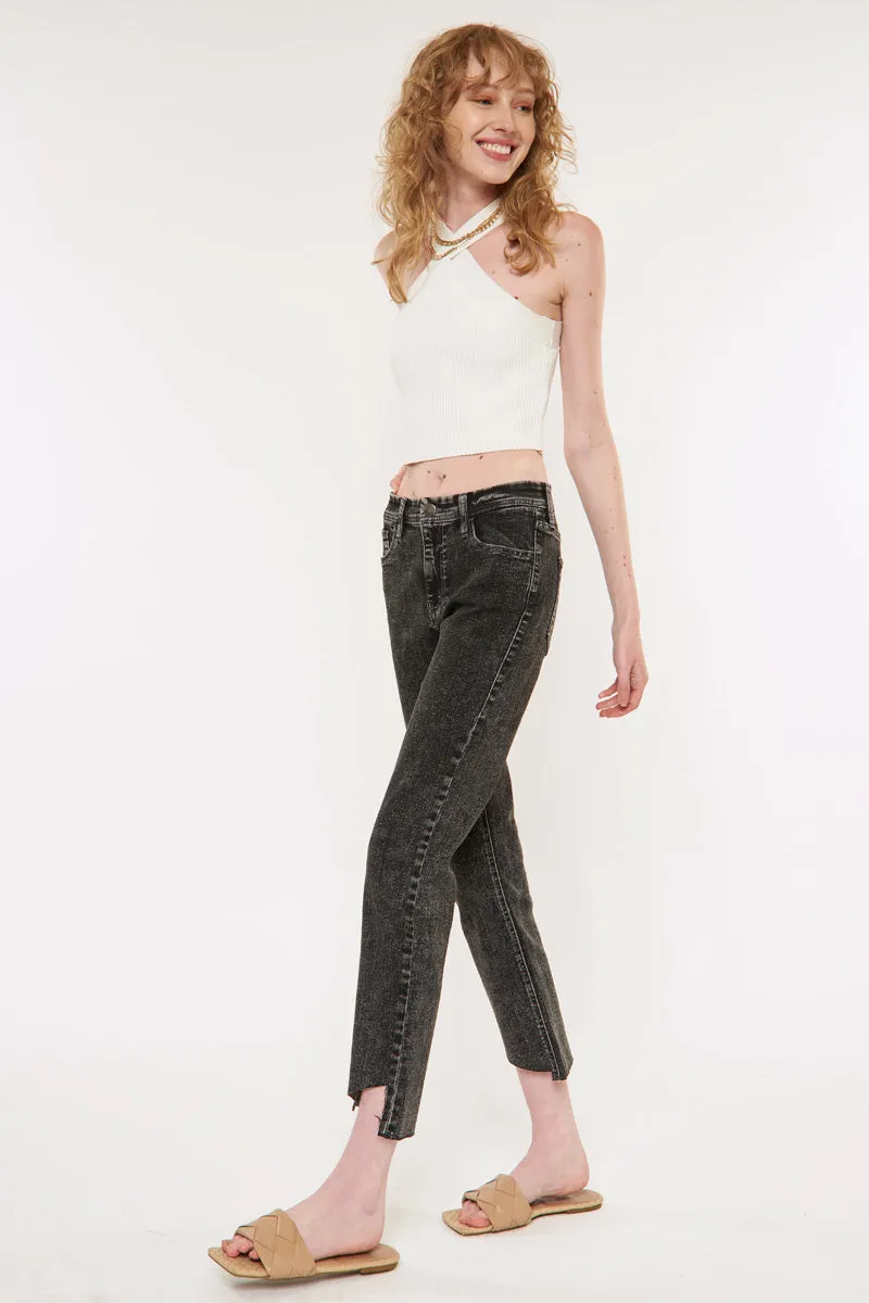 Alex Mid Rise Straight Jeans
