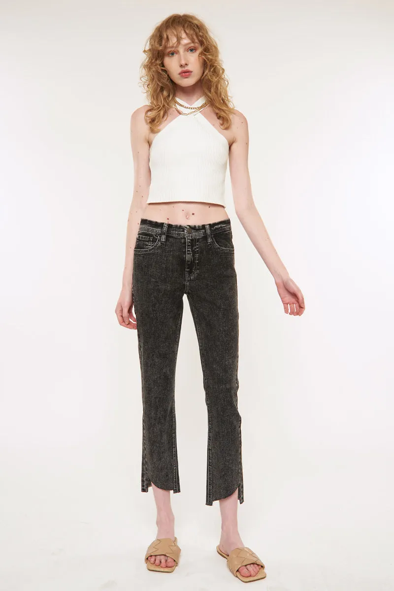 Alex Mid Rise Straight Jeans