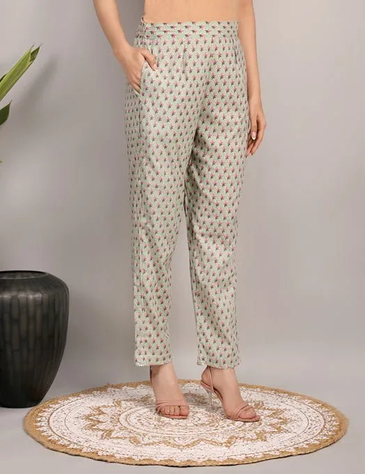 Amira- Hand Block Print Cotton Co-ord Set