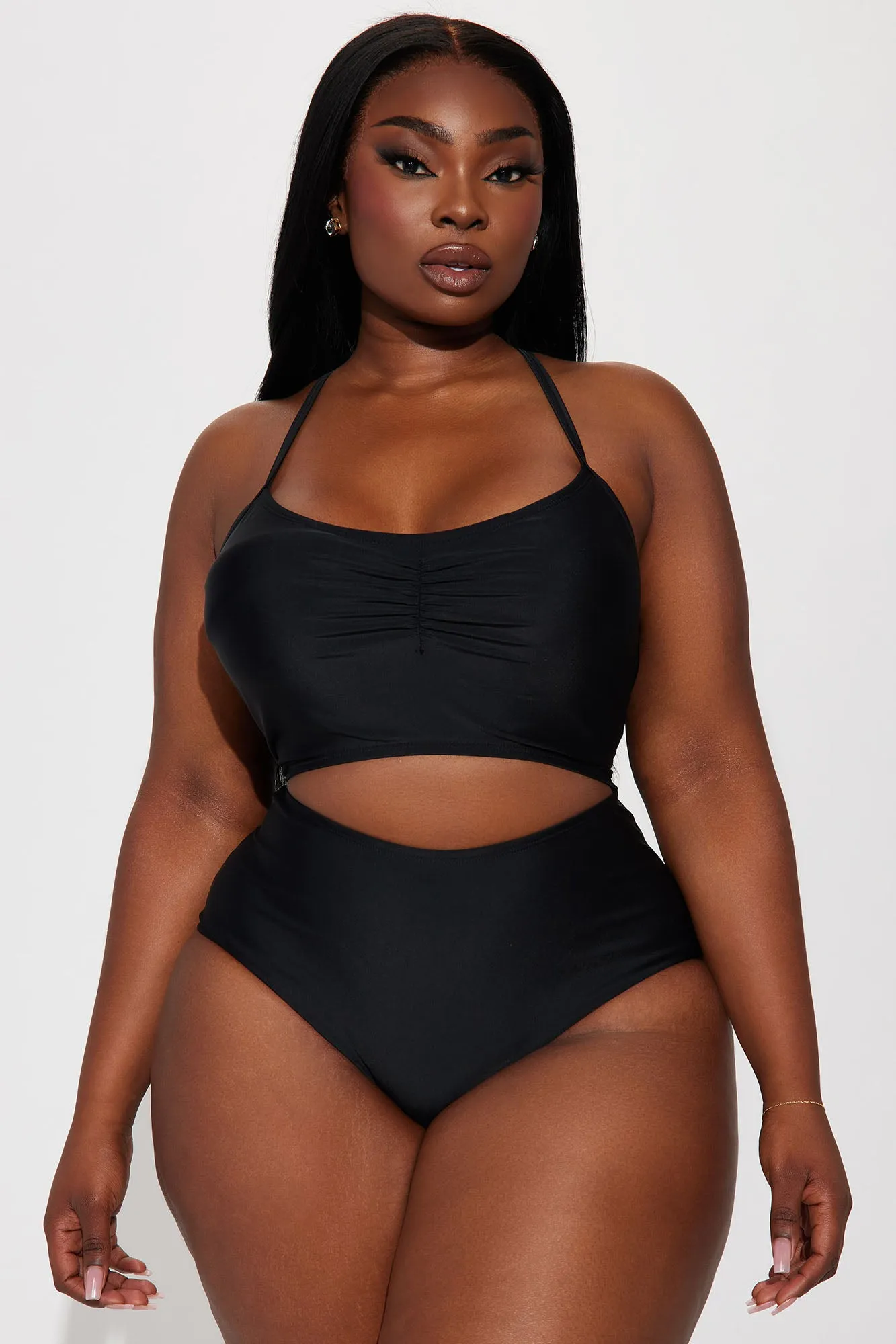 Anya Cut Out 1 Piece Swimsuit - Black