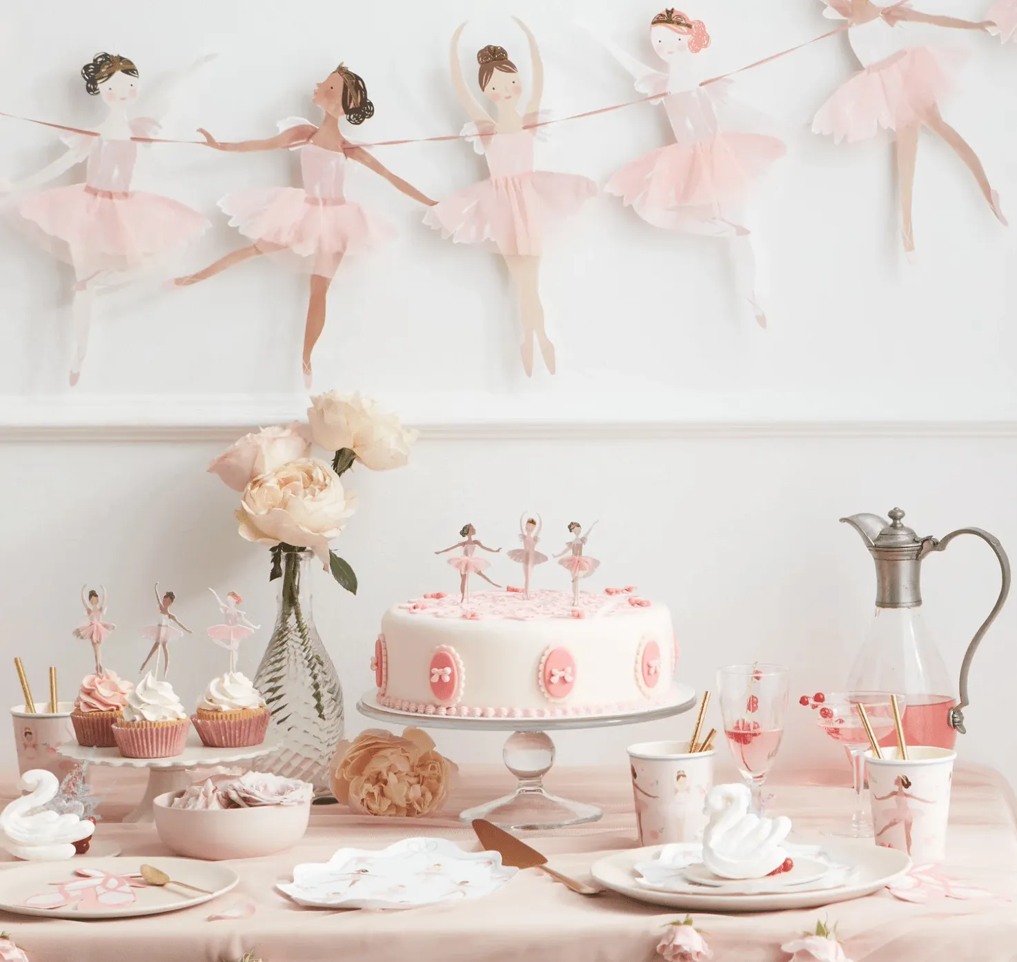Ballerina Cupcake Kit (Set 24 toppers)