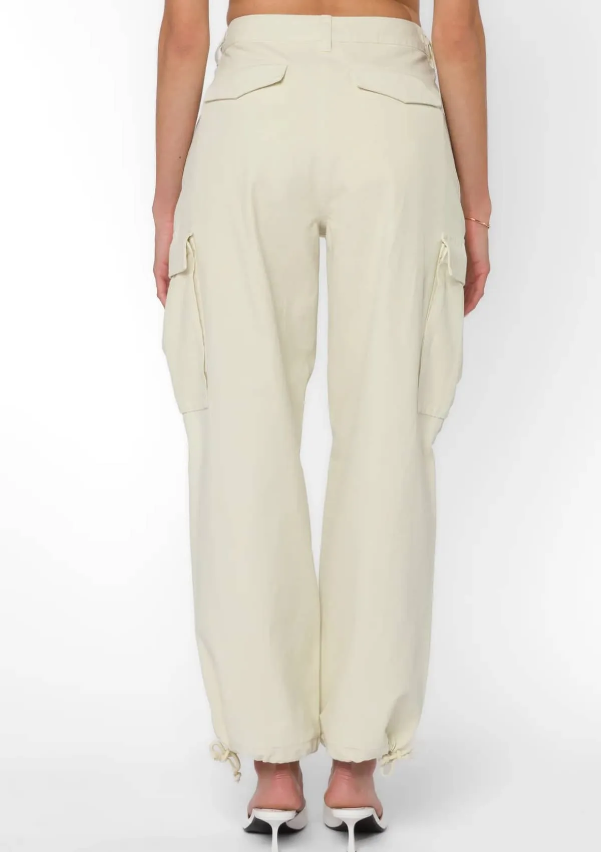 Baylor Mid-Rise Cargo Pants - Khaki