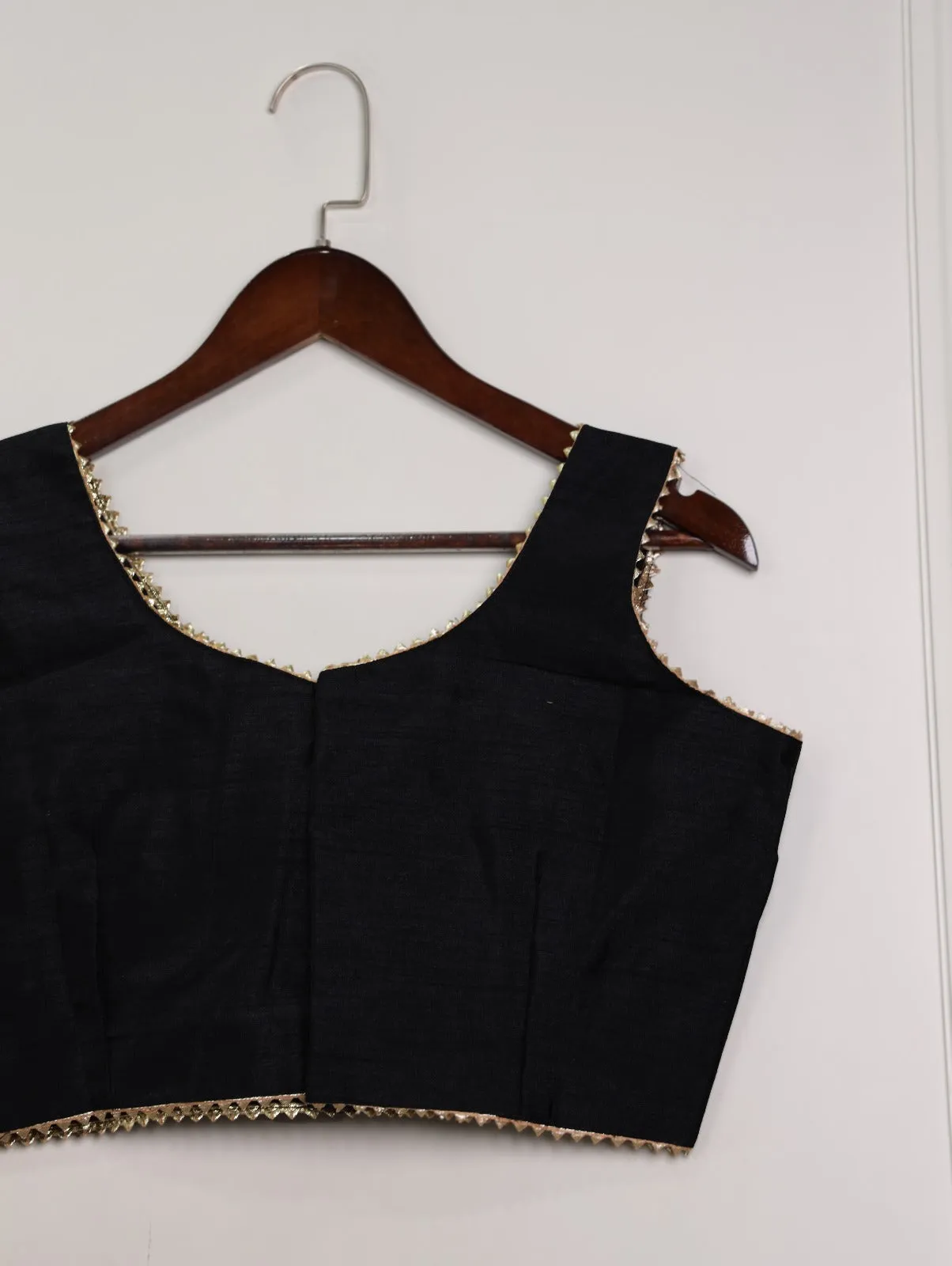 Black Effortless Elegance Banglori Blouse
