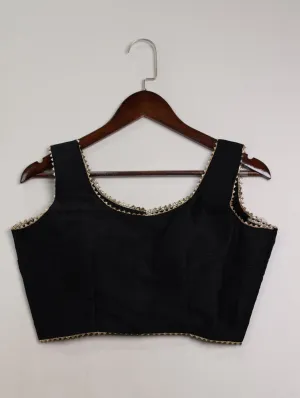 Black Effortless Elegance Banglori Blouse