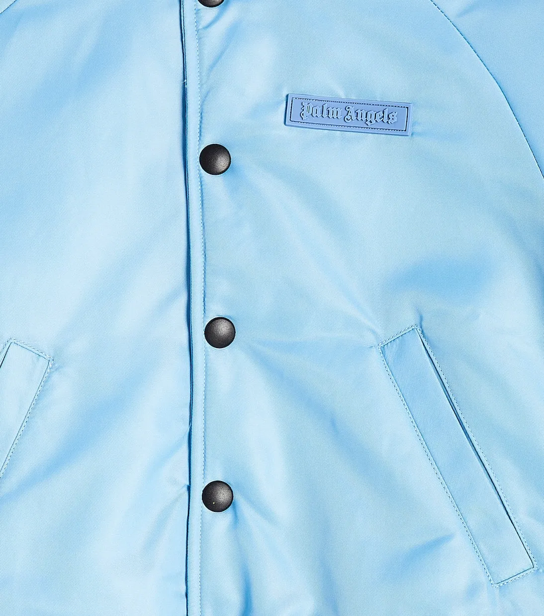 Bomber jacket with Palm Angels logo, blue