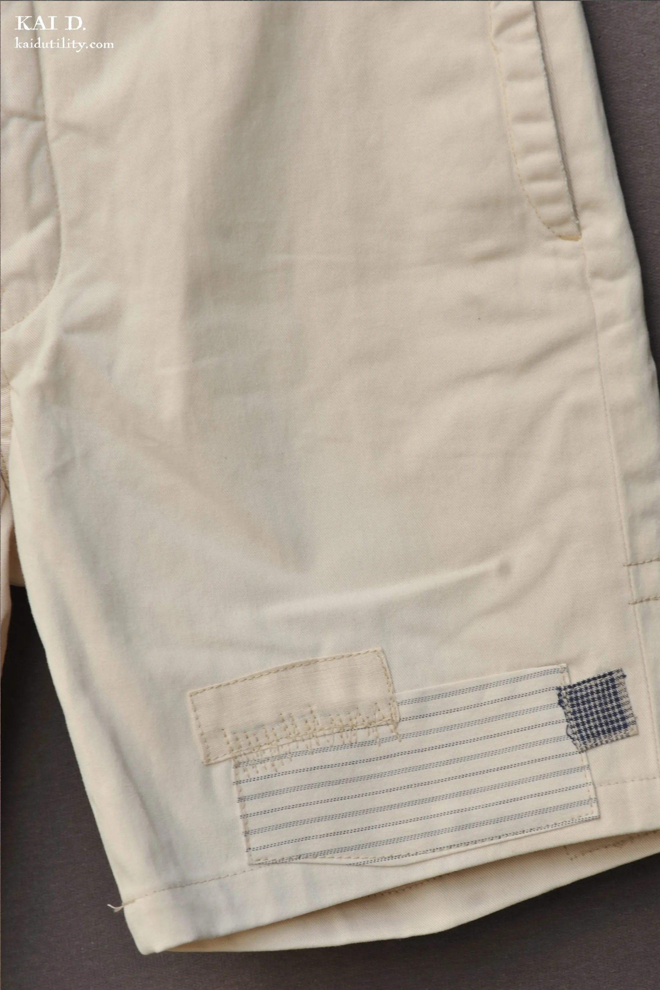 Boro White Cotton Shorts - Bodie - 32