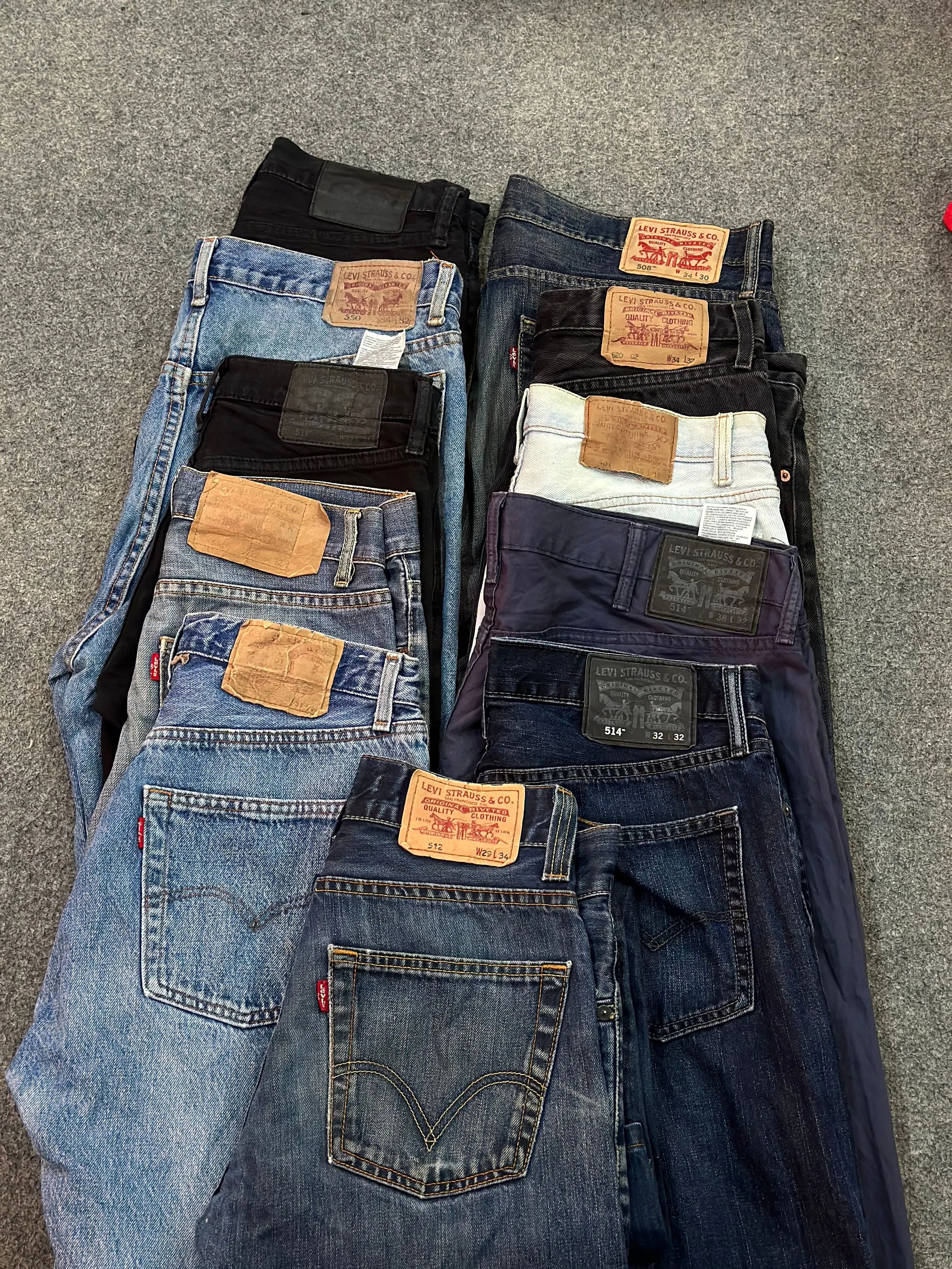 Branded levis mix code jeans