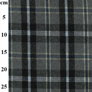 Brushed Cotton Checks - Grey - £7.00 Per Metre - Sold By Half Metre