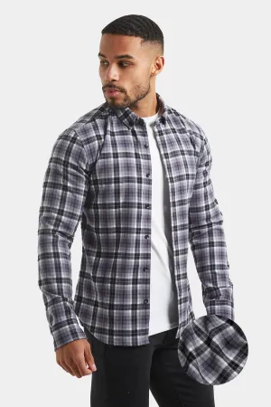 Check Overshirt in Pale Blue