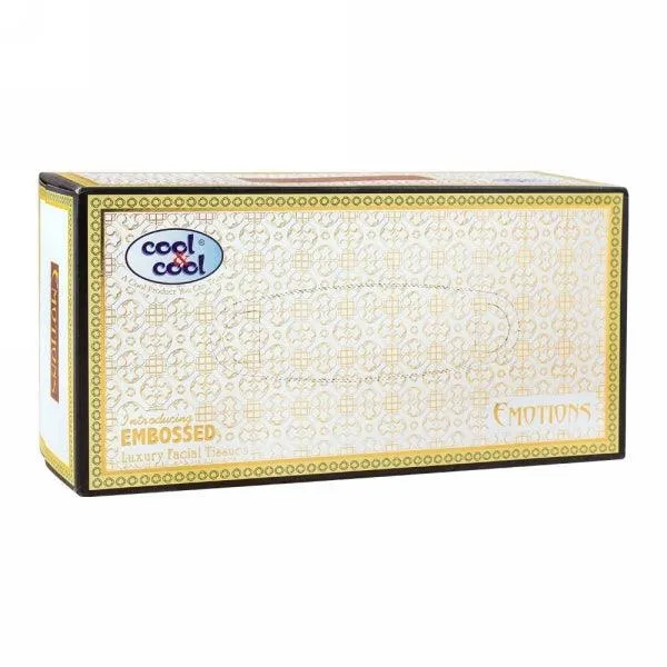 COOL & COOL EMBOSSED EMOTIONS TISSUE 100X2PLY