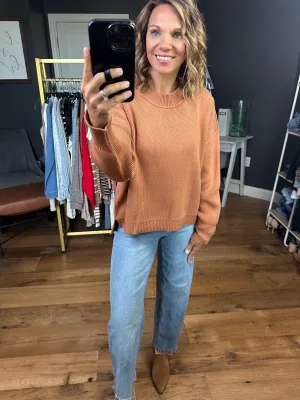 Down In Flames Knit Sweater - Apricot