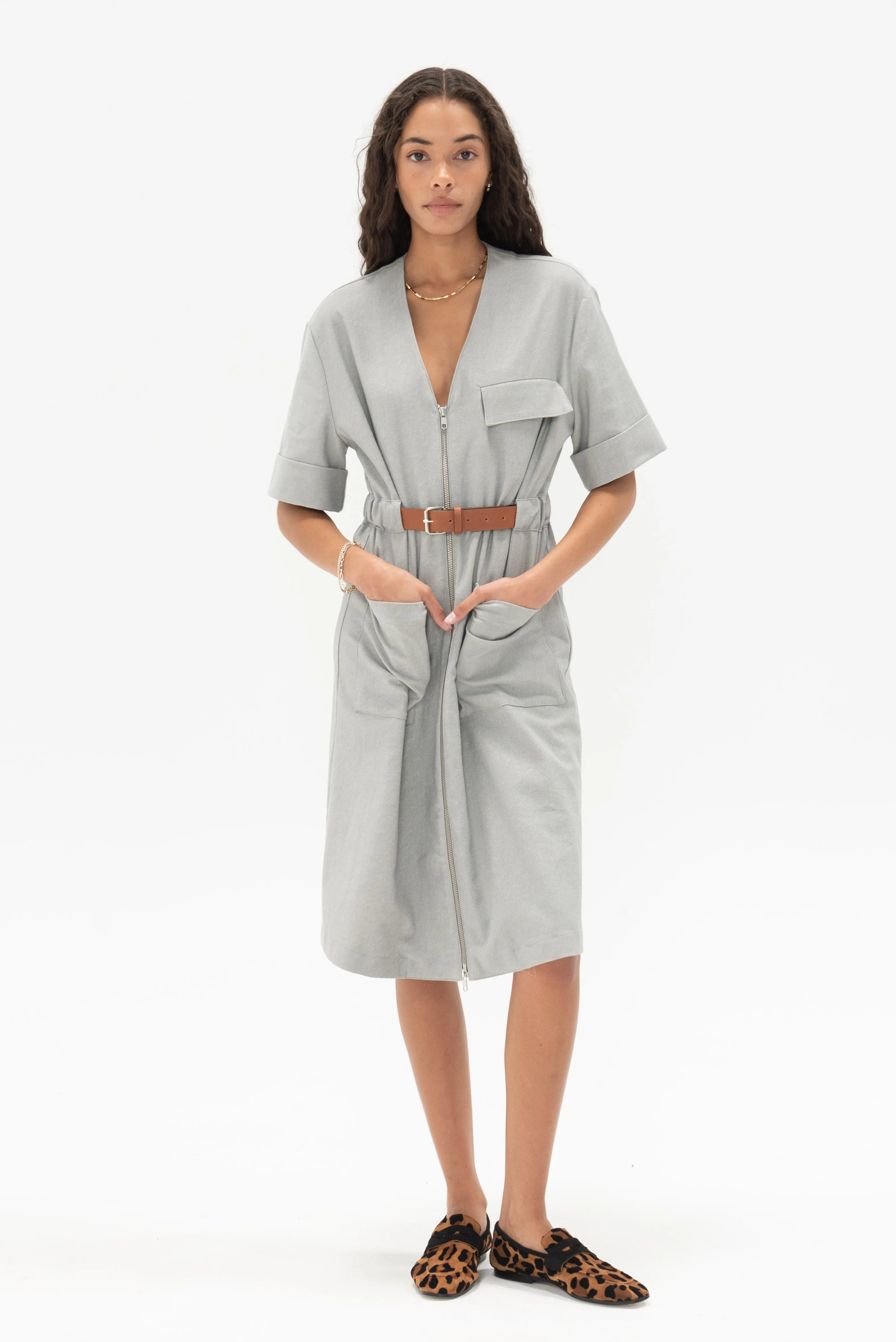 Eloise Dress, Grey