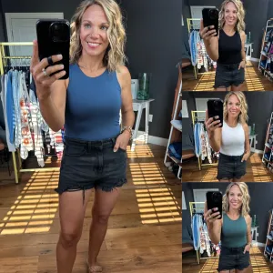 For The Best Double Layered High-Neck Cropped Tank - Multiple Options