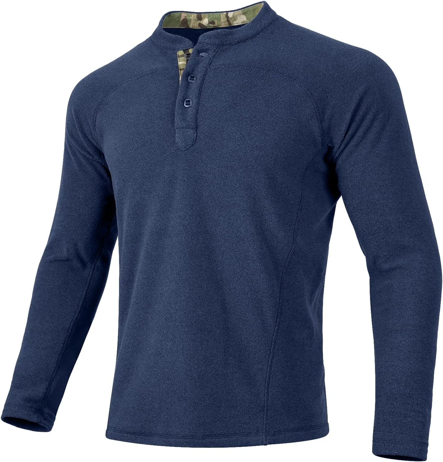 FREE SOLDIER Men's Thermal Henley Long Sleeve Shirts Fleece Pullover Sweaters Lightweight Sweatshirts