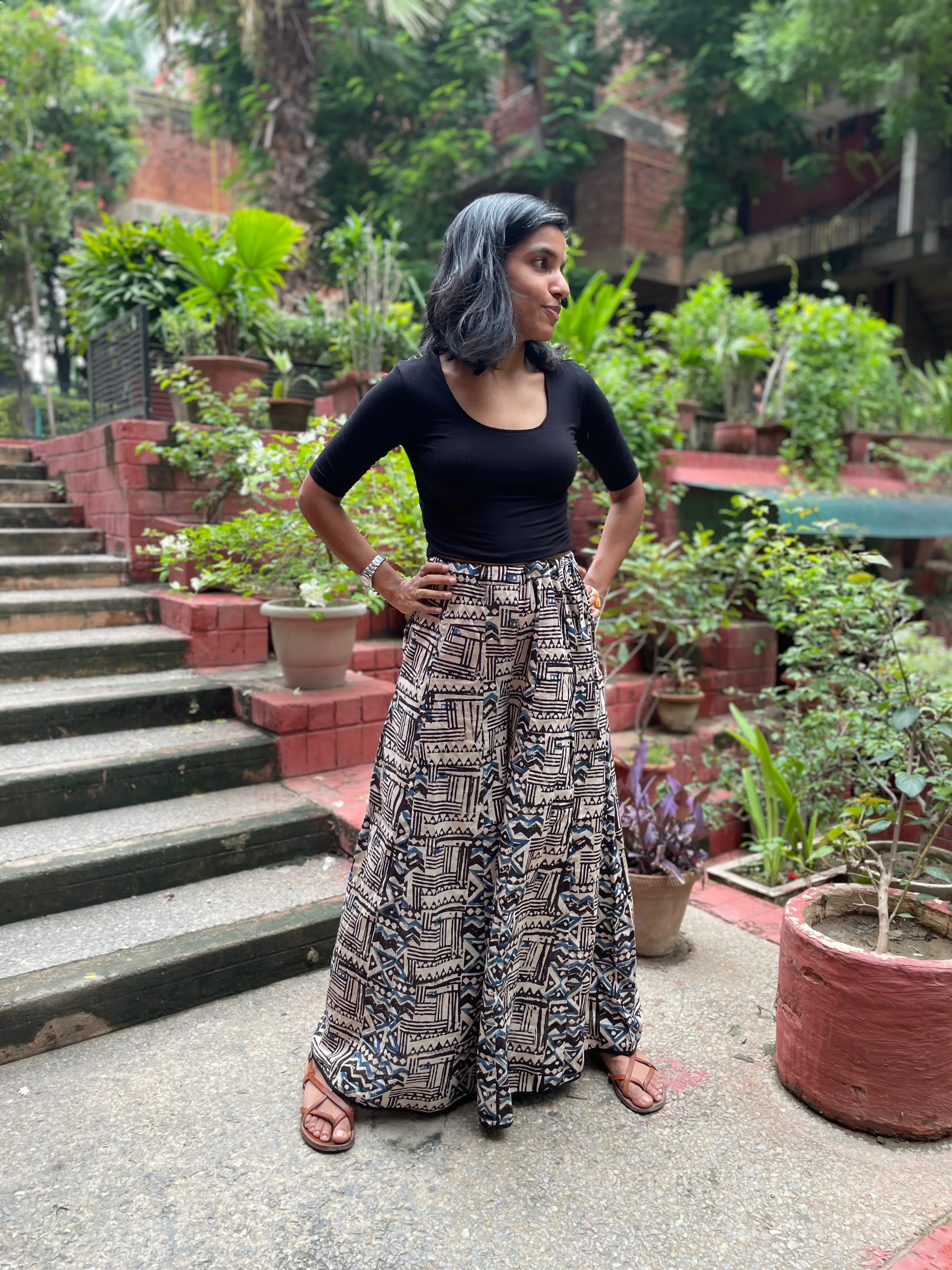 Frida Full Length Printed Palazzo Pants (Colours available)