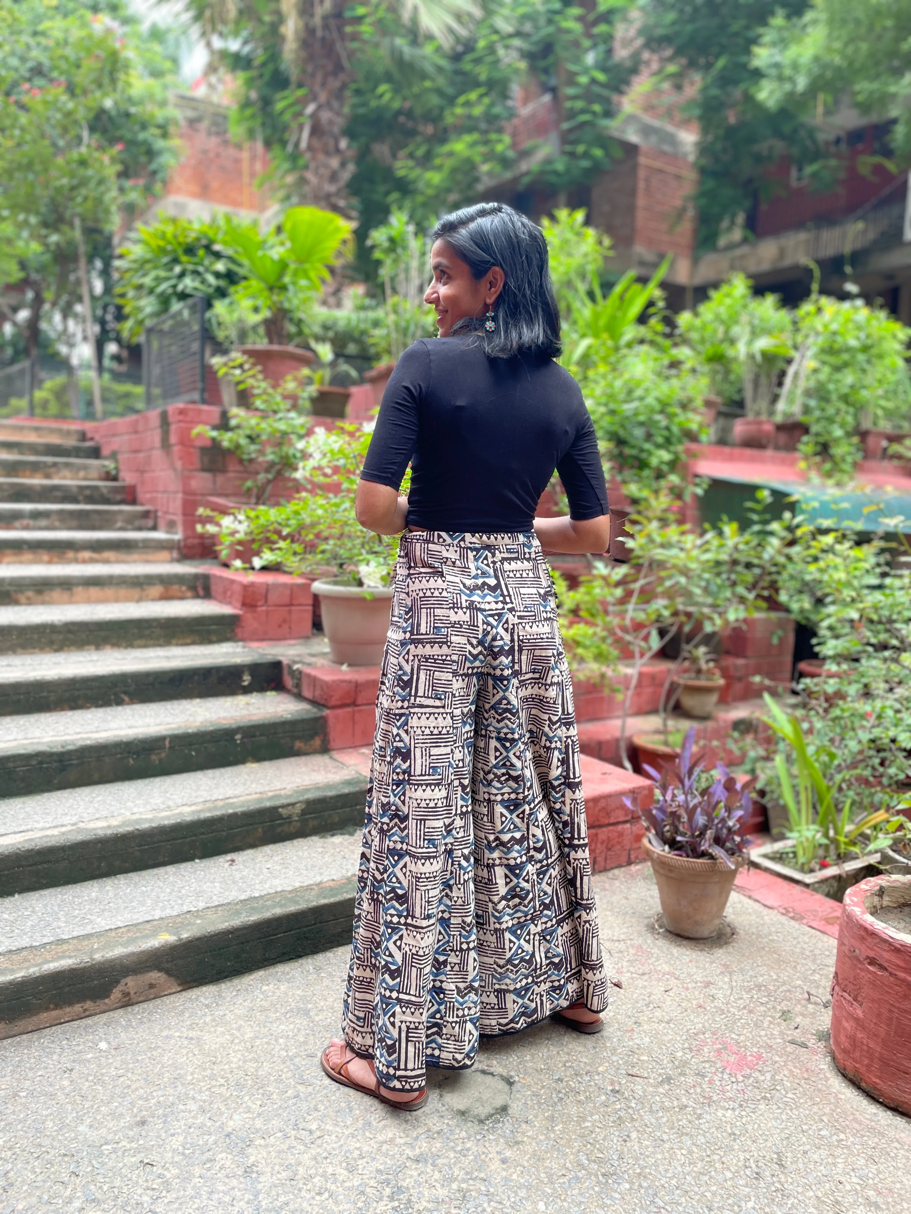 Frida Full Length Printed Palazzo Pants (Colours available)