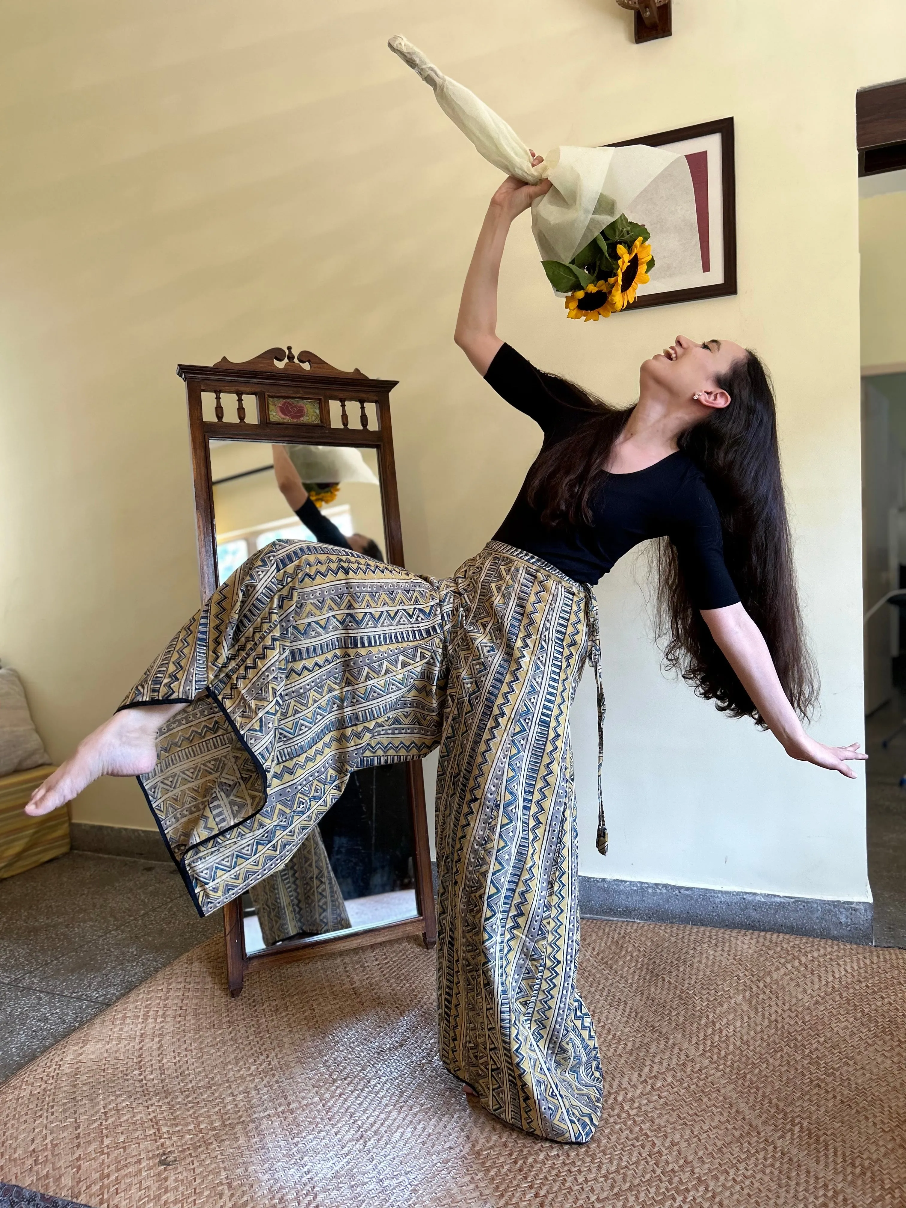 Frida Full Length Printed Palazzo Pants (Colours available)