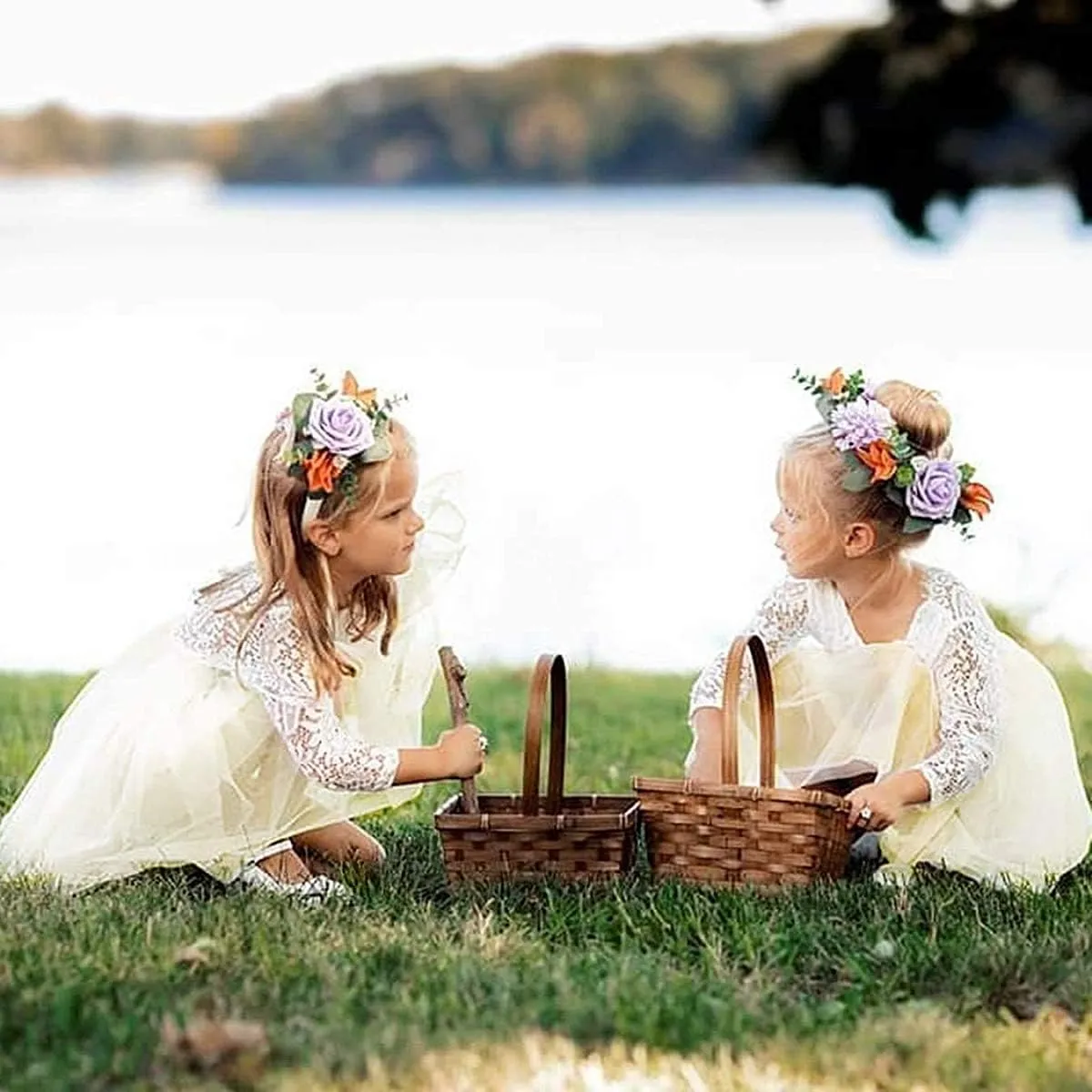 Girl Toddler Full-Length Straight Tulle Tutu Lace Back Party Flower Girl Dress