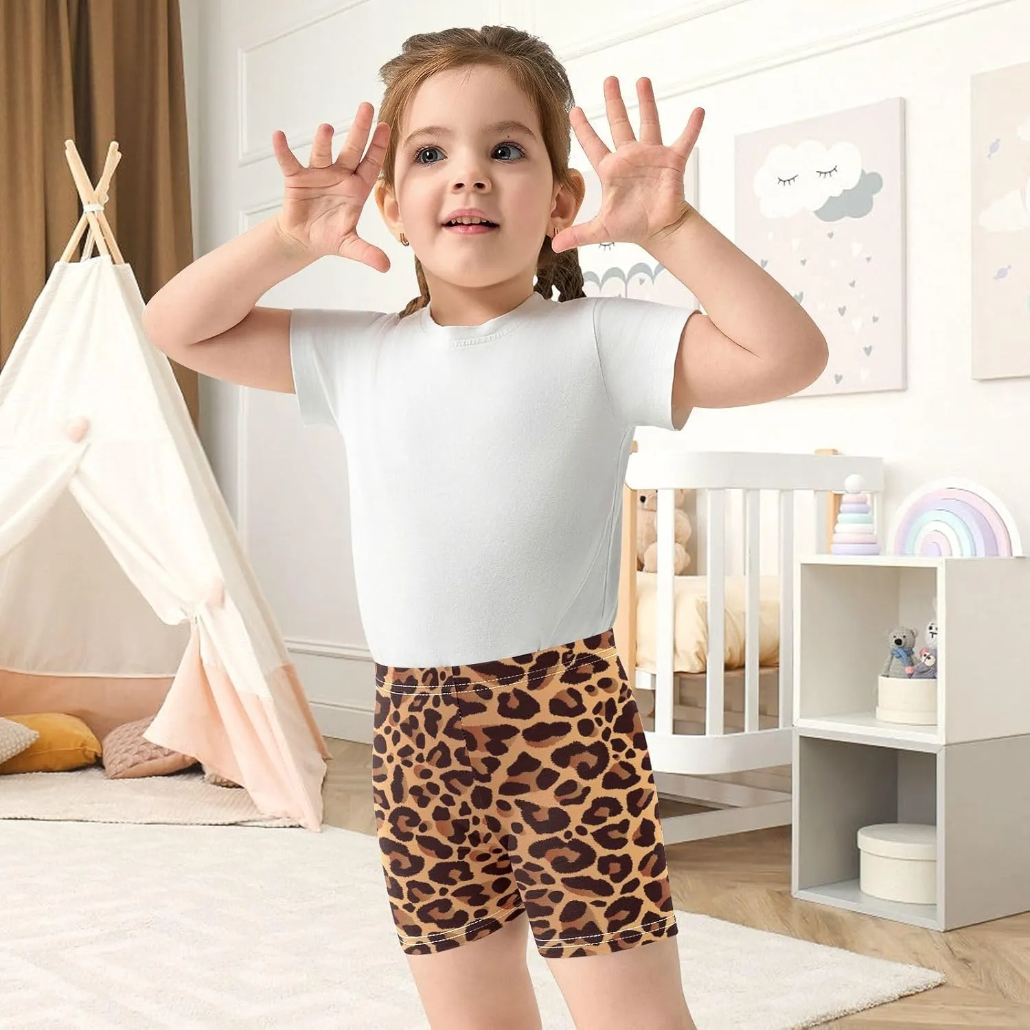 Girls Shorts Bike Cartwheel Shorts Kids Toddler Girl Under Dress Dance Short