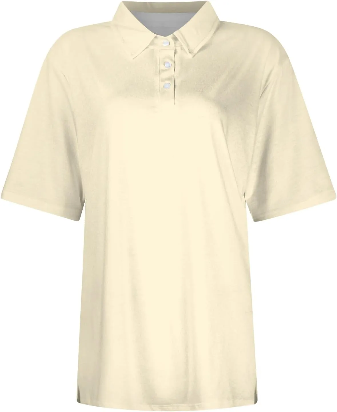 Golf Polo Shirts for Women 2025 Summer Quick Dry Short Sleeve Button Down Shirt Dressy Casual Lightweight Work Tops