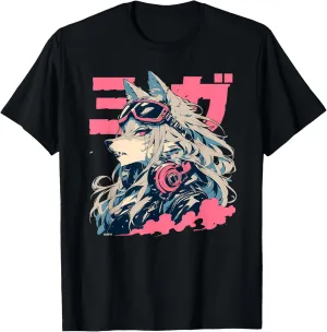 Goth Grunge Demon Anime Furry Wolf Horror Alt Aesthetic T-Shirt