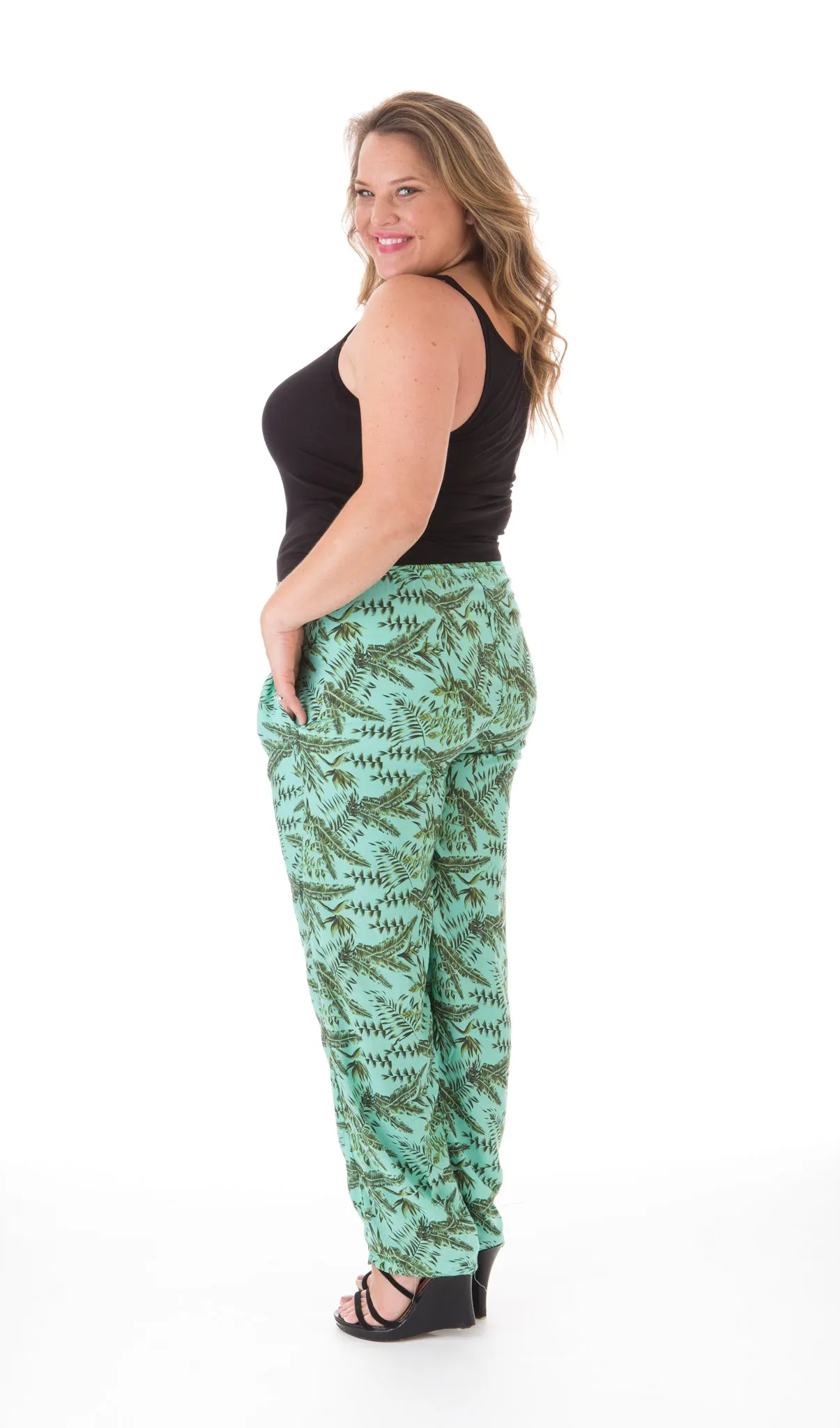 Happy Pants - Leaf Print