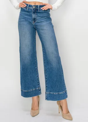 High Rise Wide Jeans by Risen