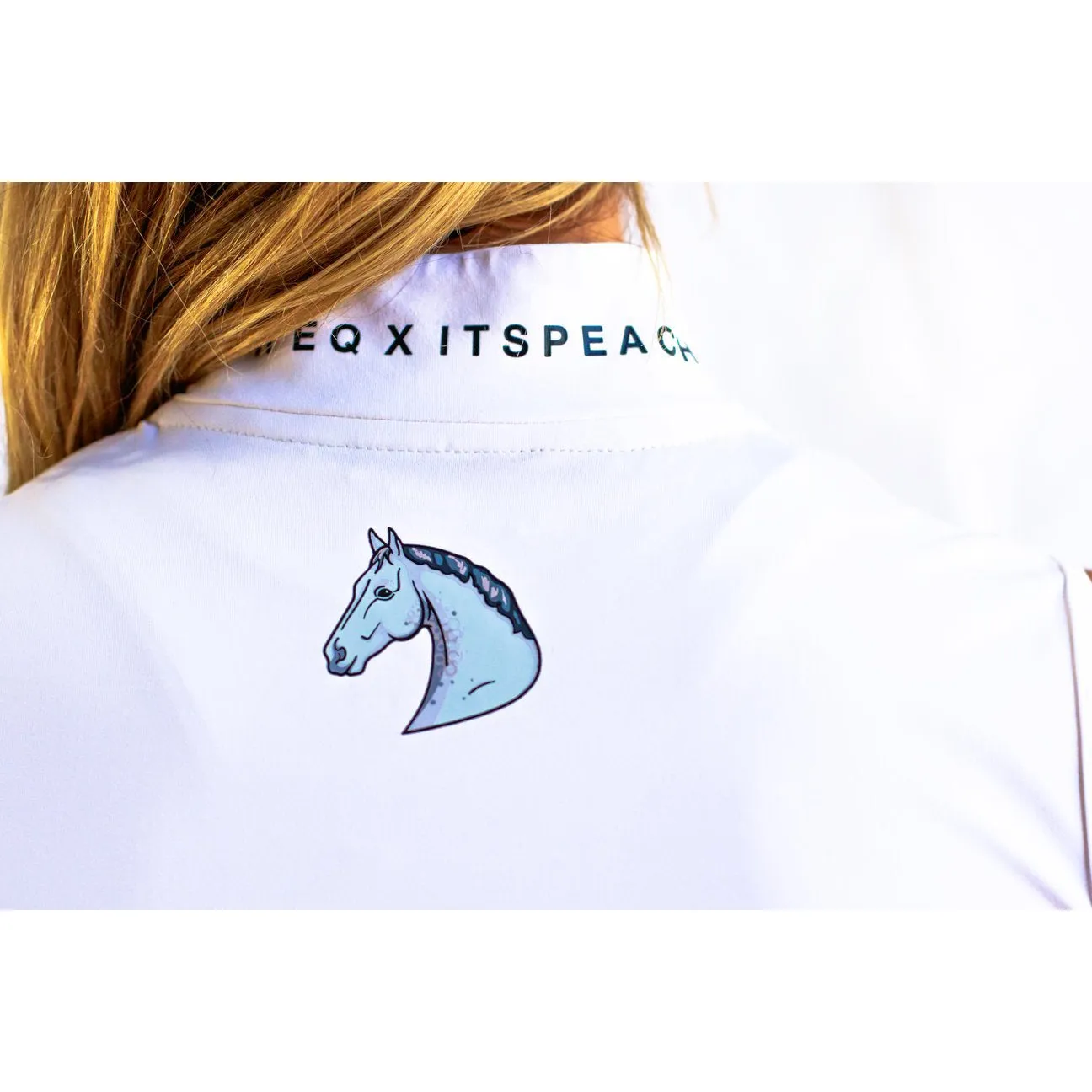HLH Equestrian Apparel X It's Peach Sleeveless Show Shirt