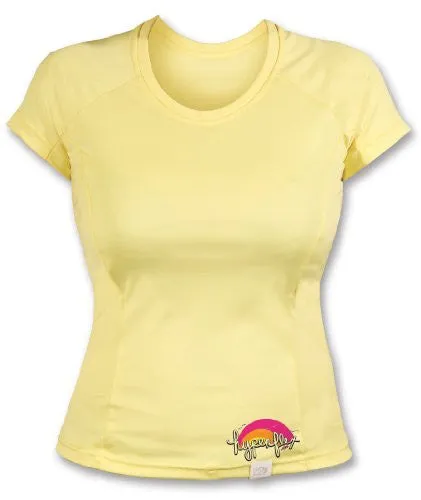 Hyperflex Women's Short Sleeve Watershirt, Sunshine (6, 10)