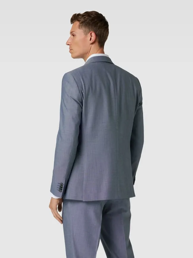 Jacket with two buttons with added wool, Jasper model BOSS, blue