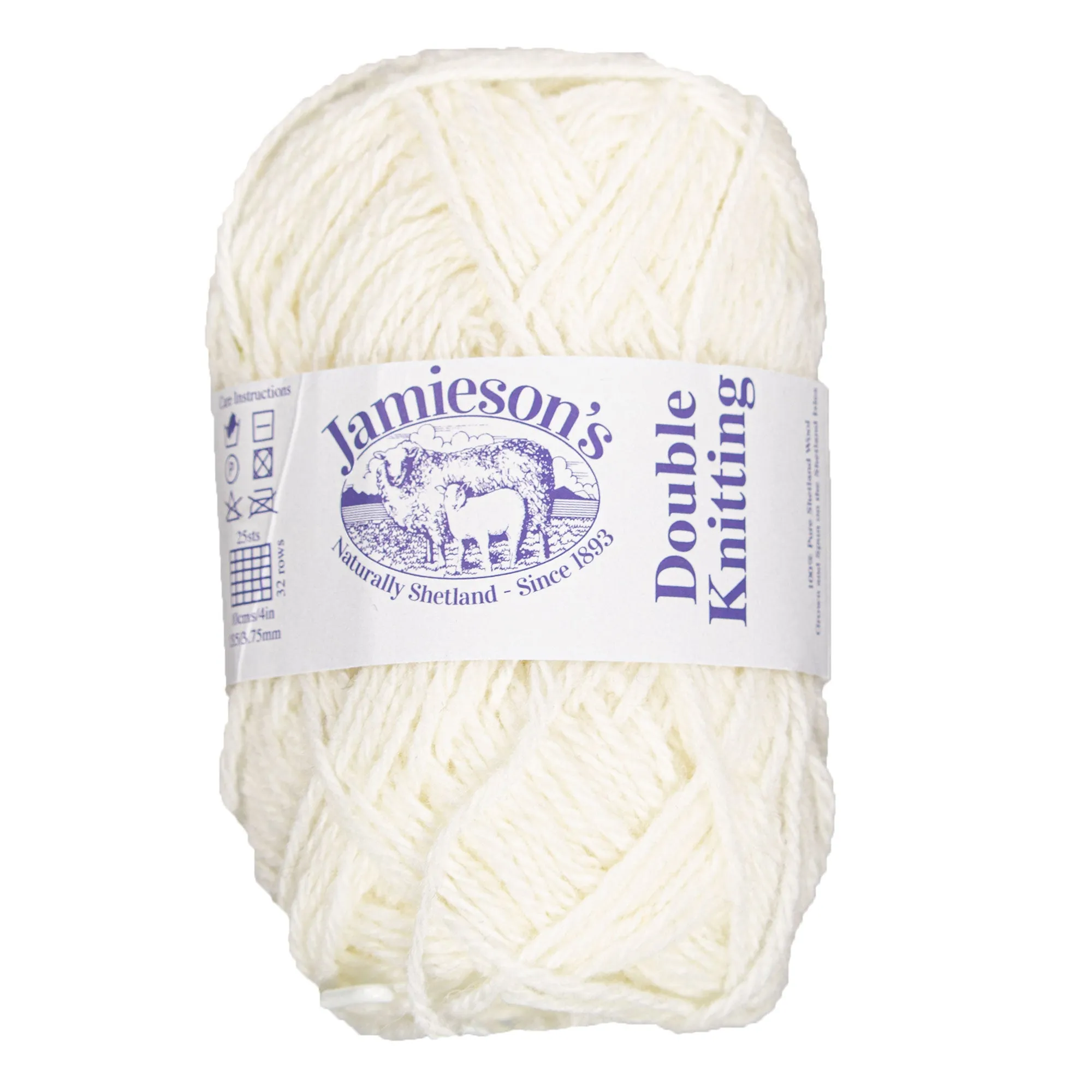 Jamieson's of Shetland Double Knitting Yarn - 304 White