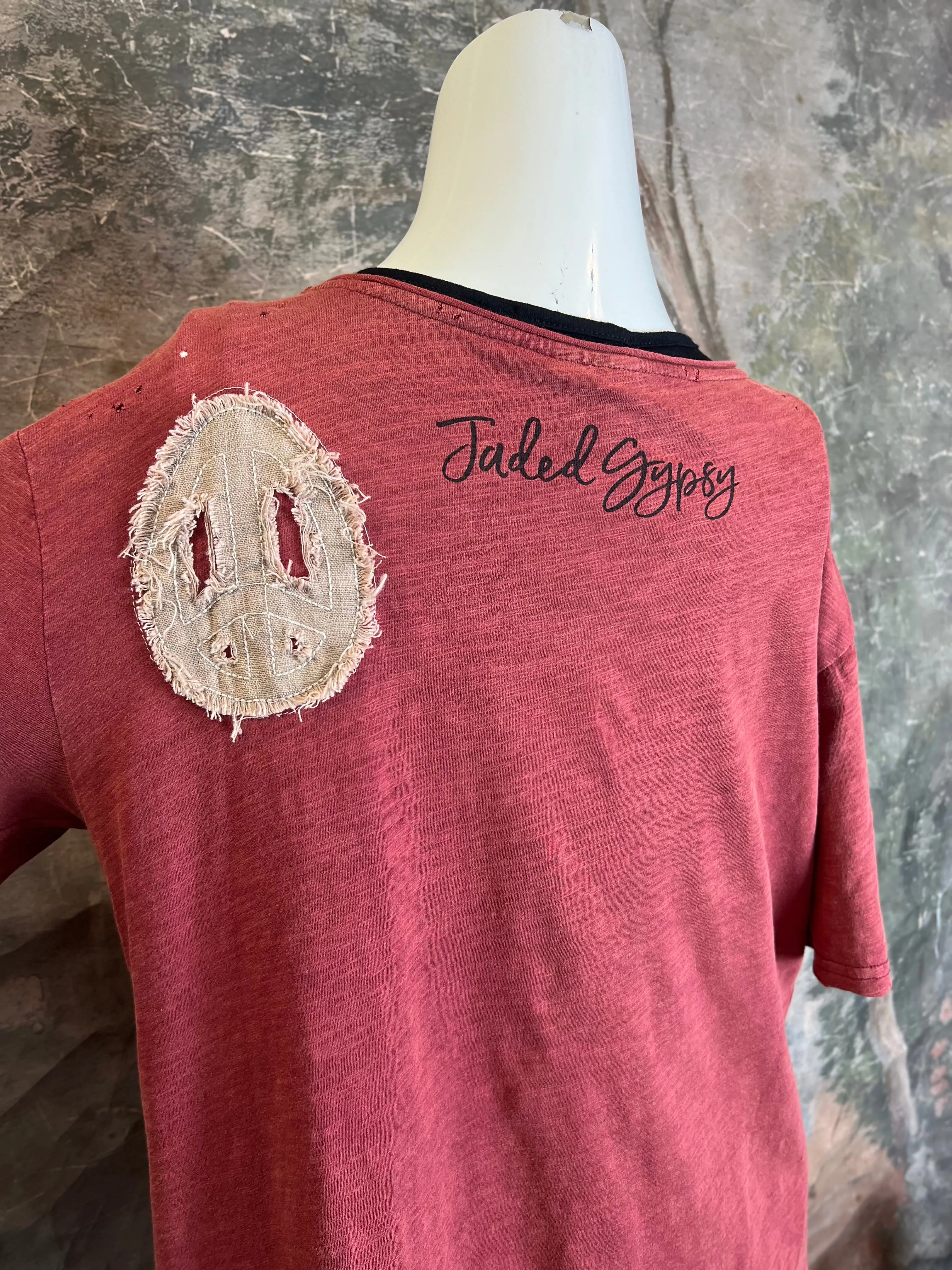 JG- PEACE Tattered T-shirt