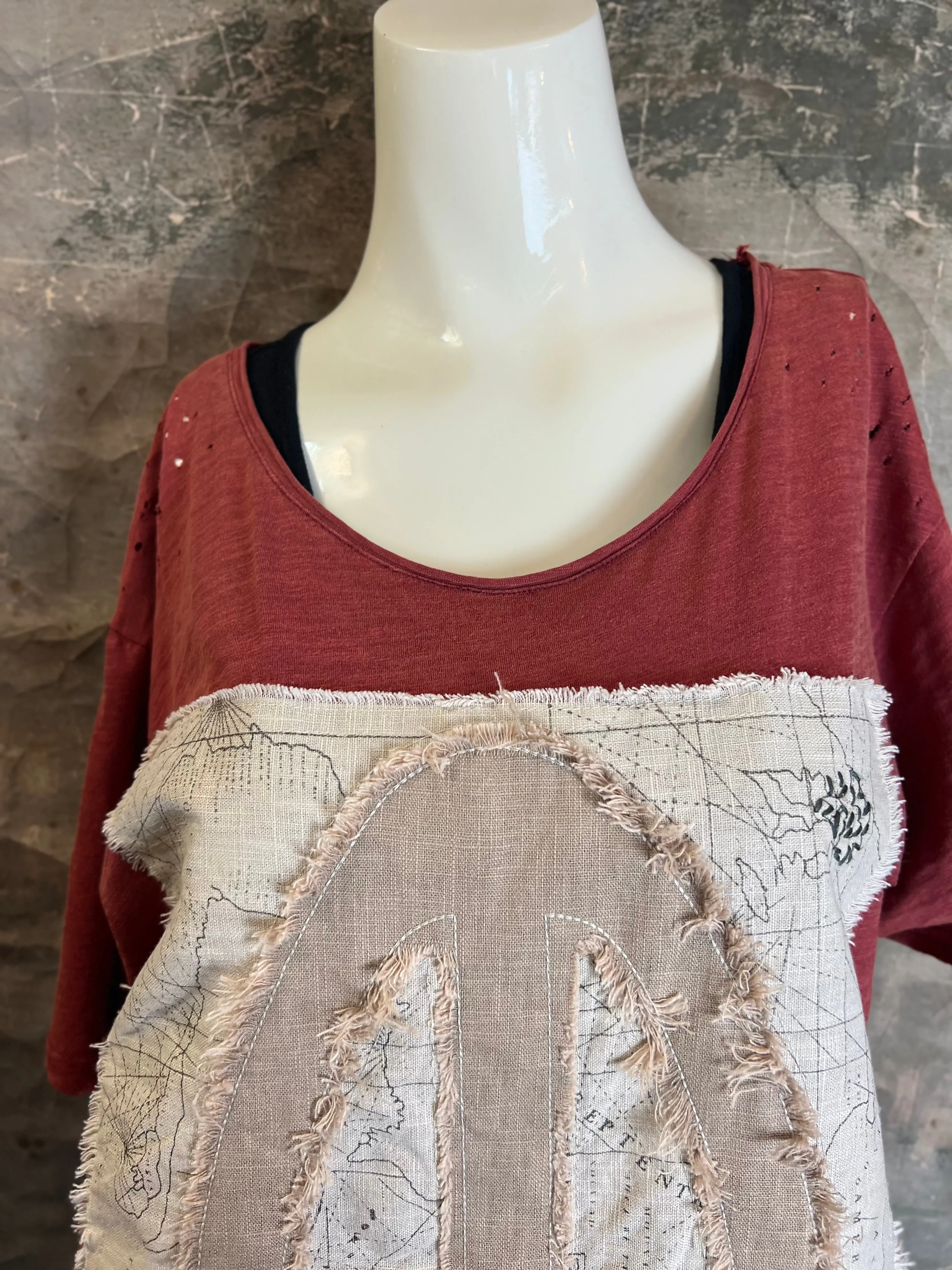 JG- PEACE Tattered T-shirt