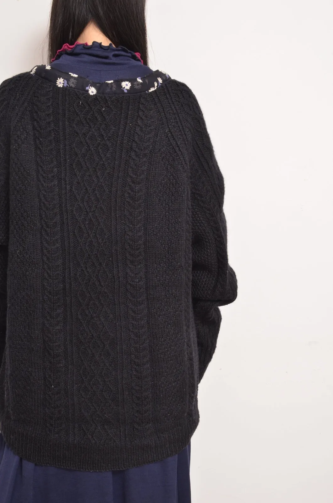 KNIT C/D_BLACK