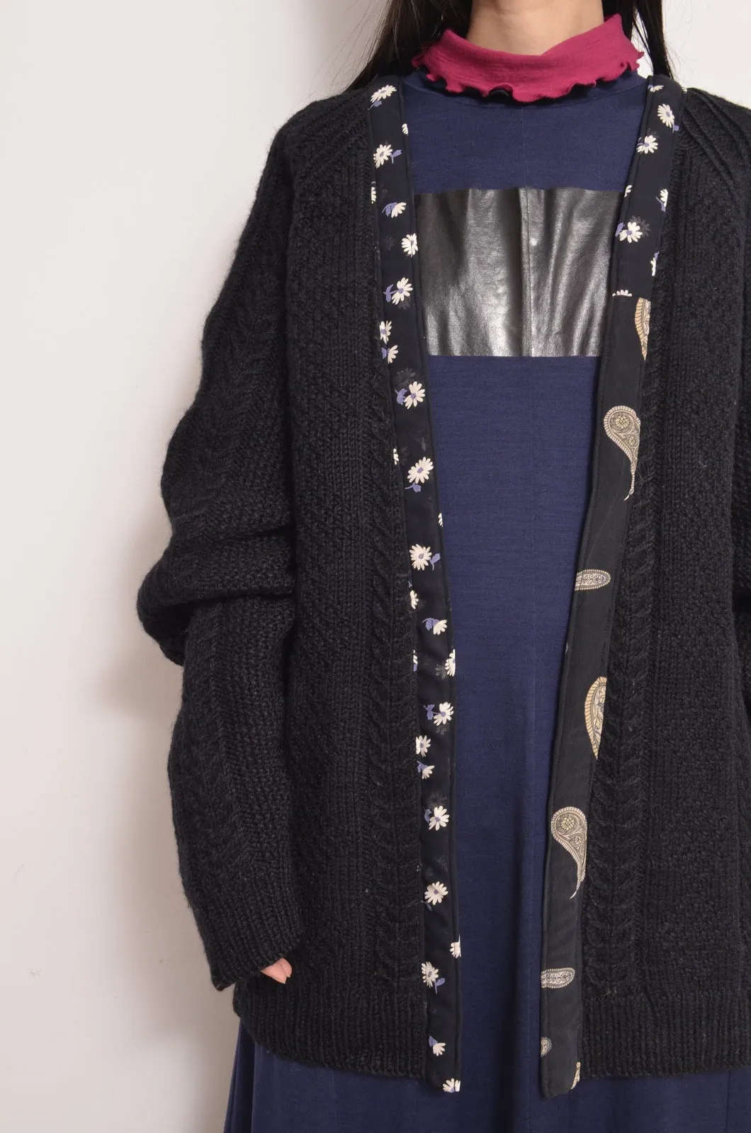 KNIT C/D_BLACK