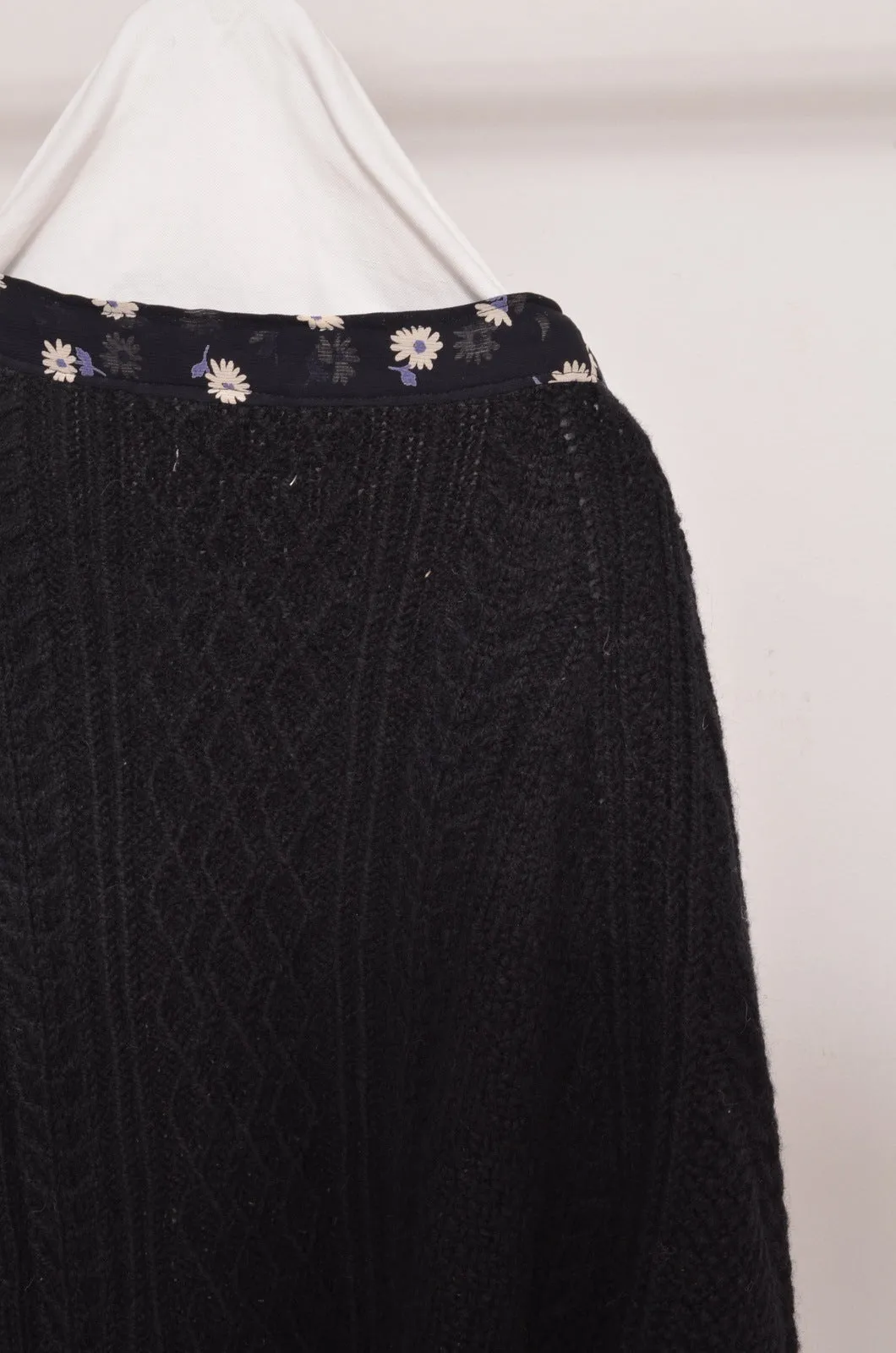 KNIT C/D_BLACK