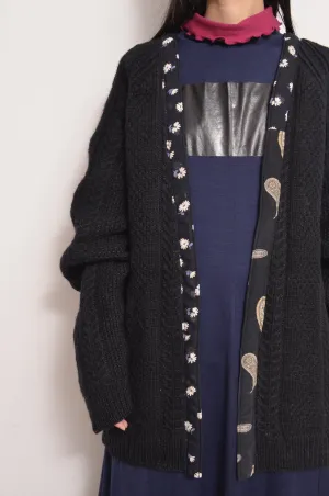 KNIT C/D_BLACK