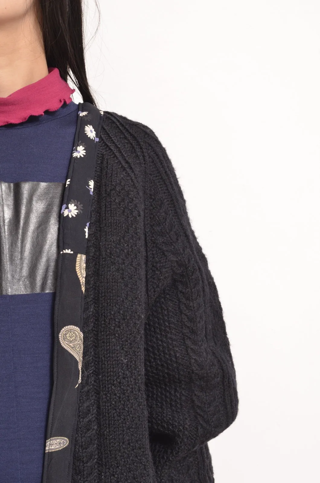 KNIT C/D_BLACK