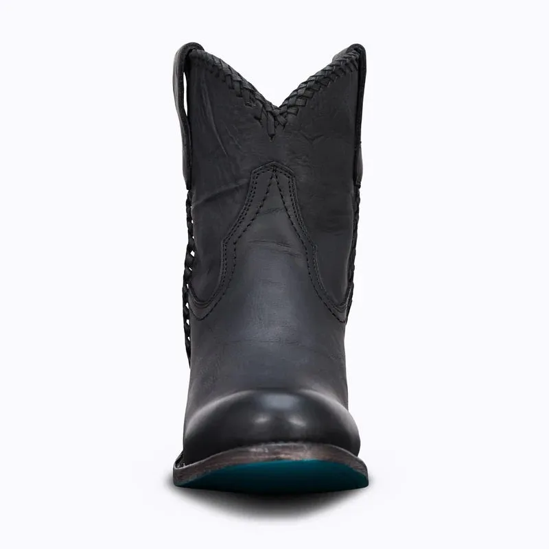 Lane Ladies Charcoal Black Plain Jane Bootie