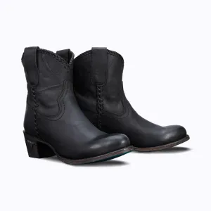 Lane Ladies Charcoal Black Plain Jane Bootie