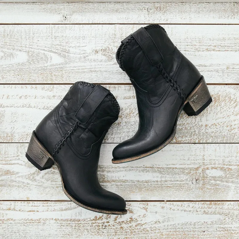 Lane Ladies Charcoal Black Plain Jane Bootie