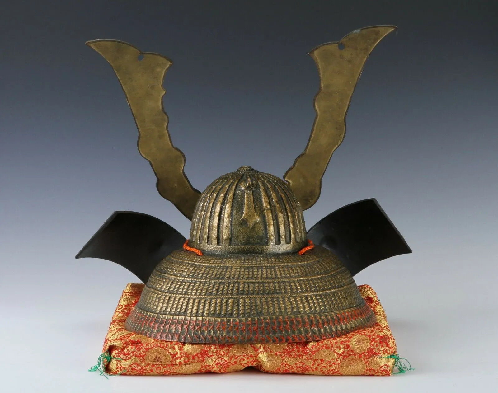 Largest Massive Old Vintage Japanese Samurai Helmet -Rising Dragon and Tiger-
