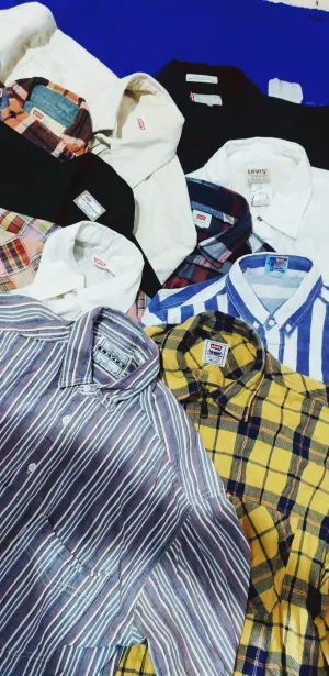 Man's 90's vintage Levis and Lee shirts