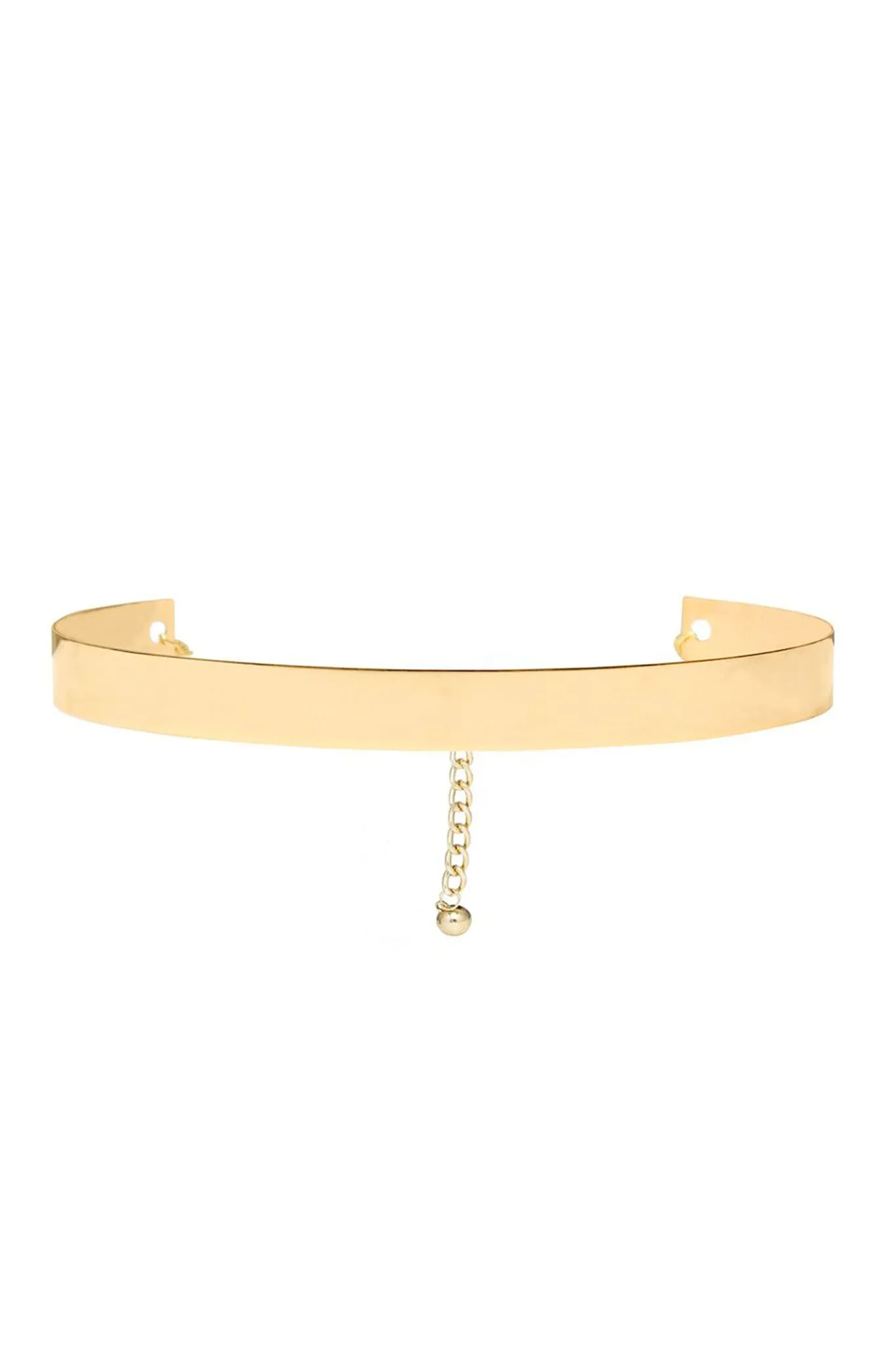 Monica Flat Waist Belt (Gold)