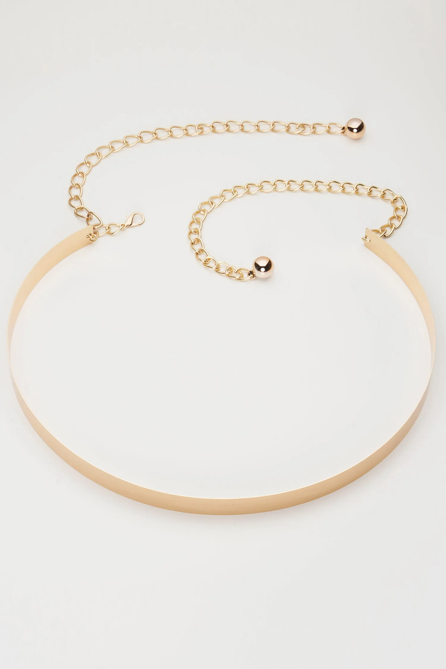 Monica Flat Waist Belt (Gold)