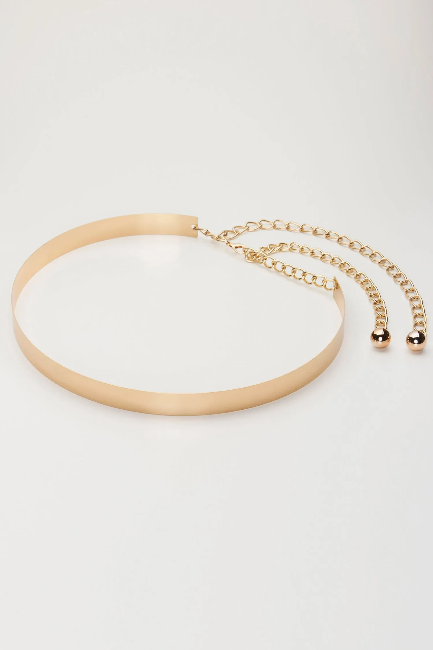 Monica Flat Waist Belt (Gold)
