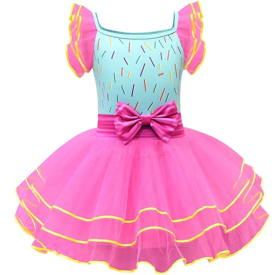 nancy Tutu Dress pink Princess Girls Birthday Party Dress Children fancy nancy Kids Unicorn Costume